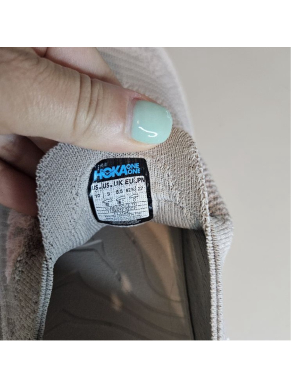 Hoka One U Restore TC in Stucco/Putty/Pink Recovery Slip On Sneakers Sz 10 - Picture 6 of 9